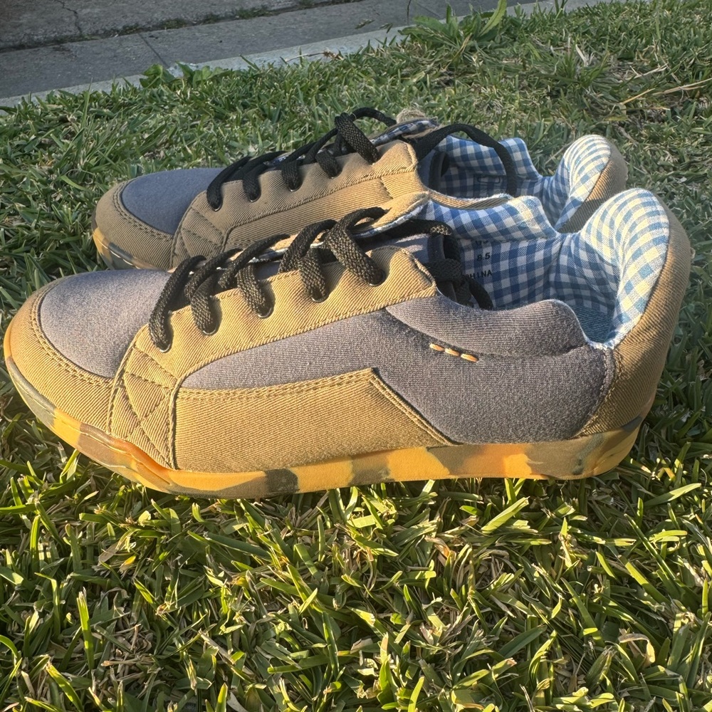 Terra Plana Worn Again Eco Friendly Shoes Camo Sole Rare NWT Blue Green US 8.5